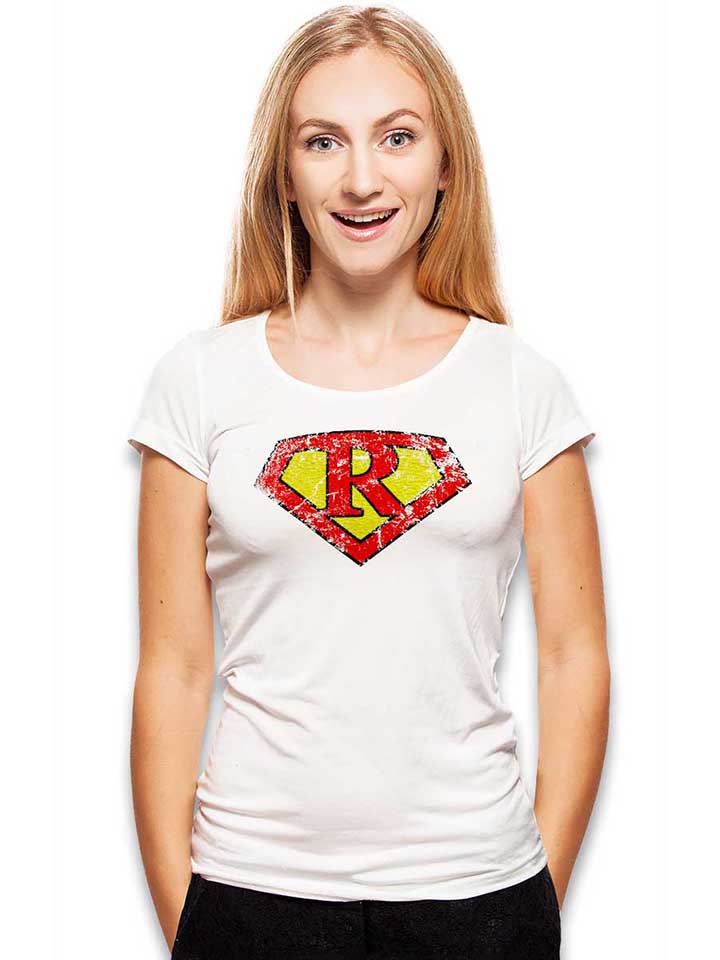 r-buchstabe-logo-vintage-damen-t-shirt weiss 2