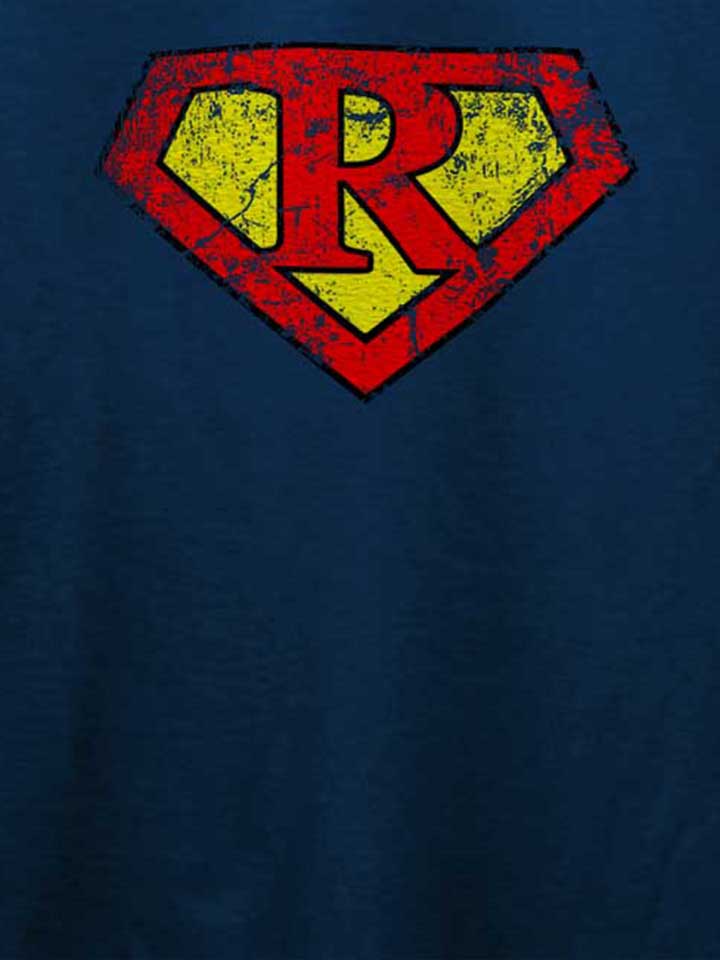 r-buchstabe-logo-vintage-t-shirt dunkelblau 4