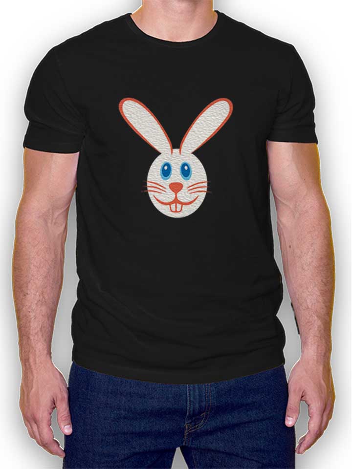 Rabbit Cartoon T-Shirt schwarz L