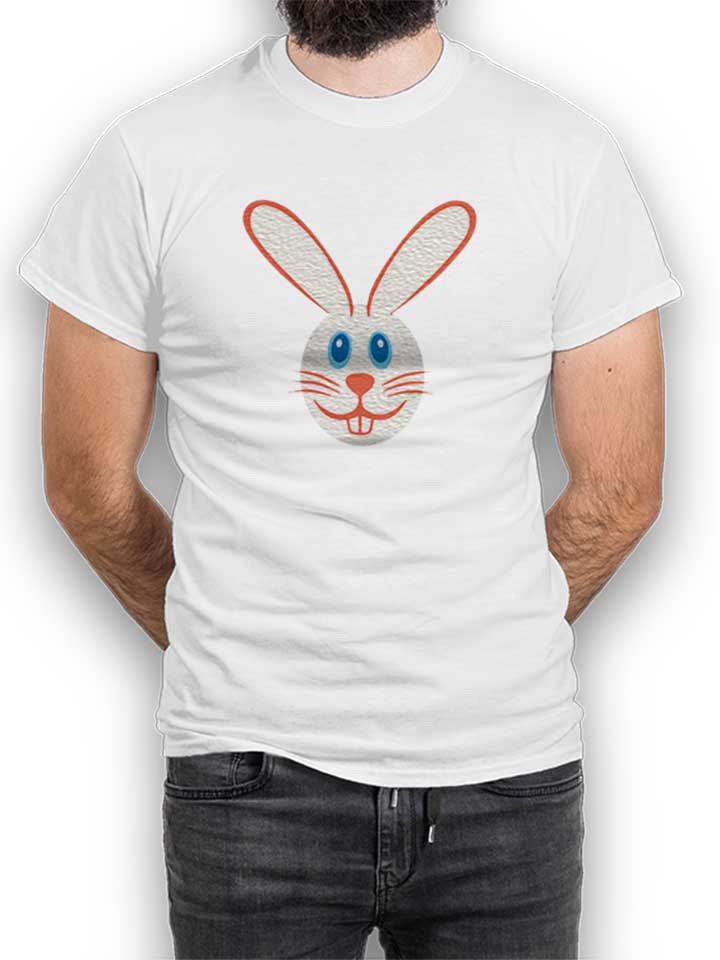 Rabbit Cartoon T-Shirt weiss L