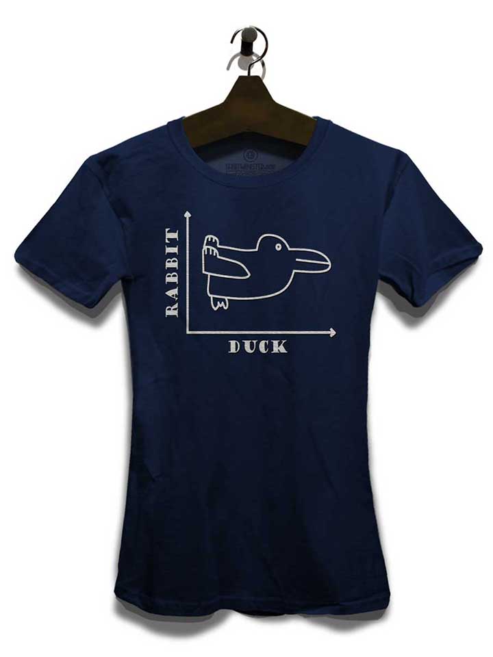 rabbit-duck-damen-t-shirt dunkelblau 3