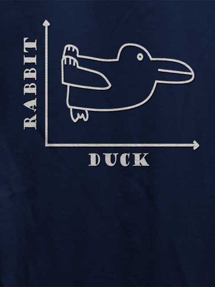 rabbit-duck-damen-t-shirt dunkelblau 4