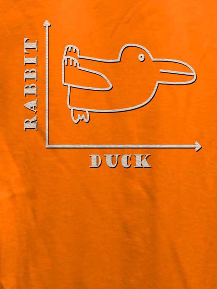 rabbit-duck-damen-t-shirt orange 4