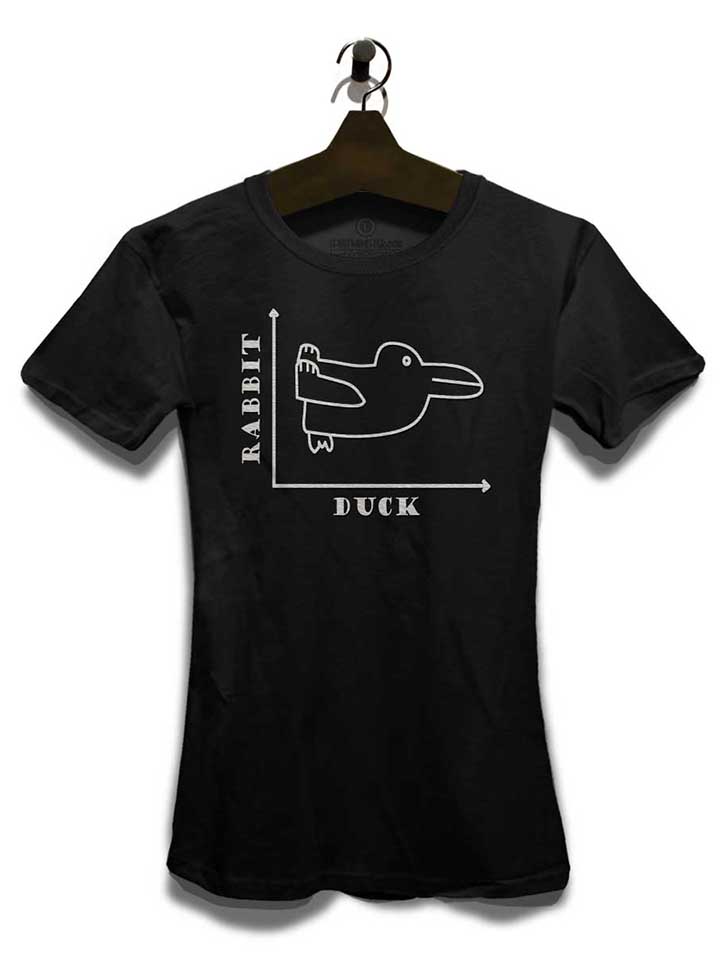 rabbit-duck-damen-t-shirt schwarz 3