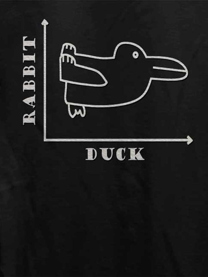 rabbit-duck-damen-t-shirt schwarz 4
