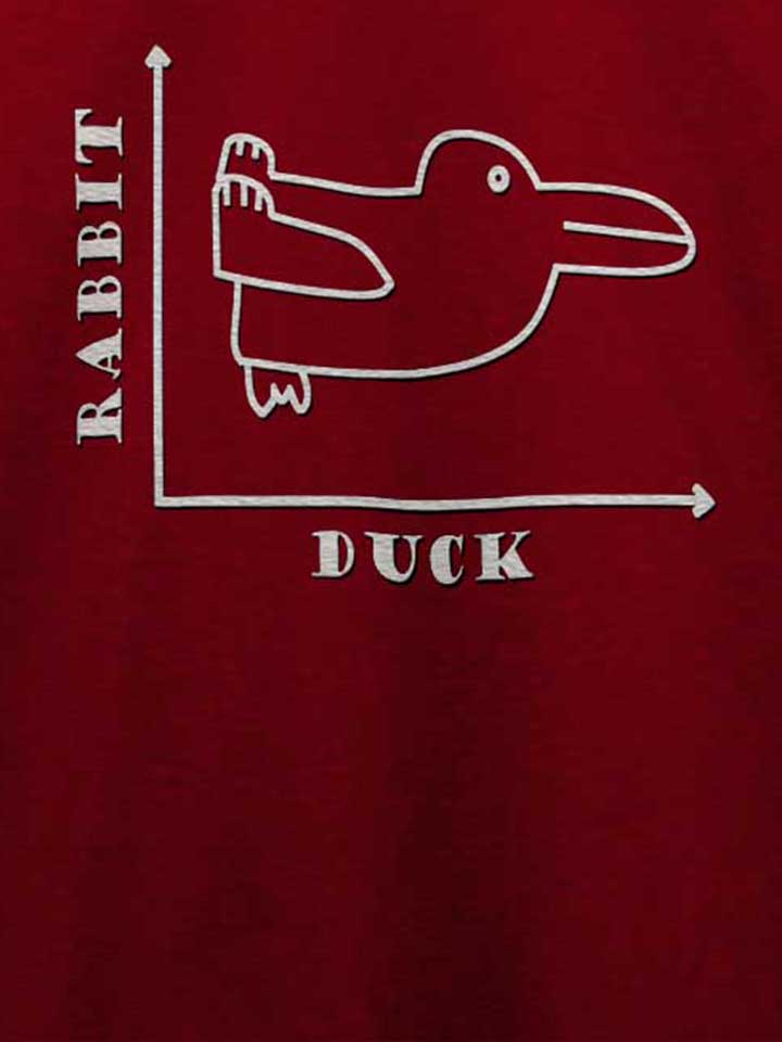 rabbit-duck-t-shirt bordeaux 4