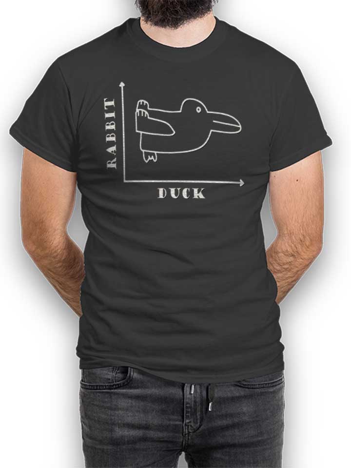 Rabbit Duck T-Shirt dunkelgrau L
