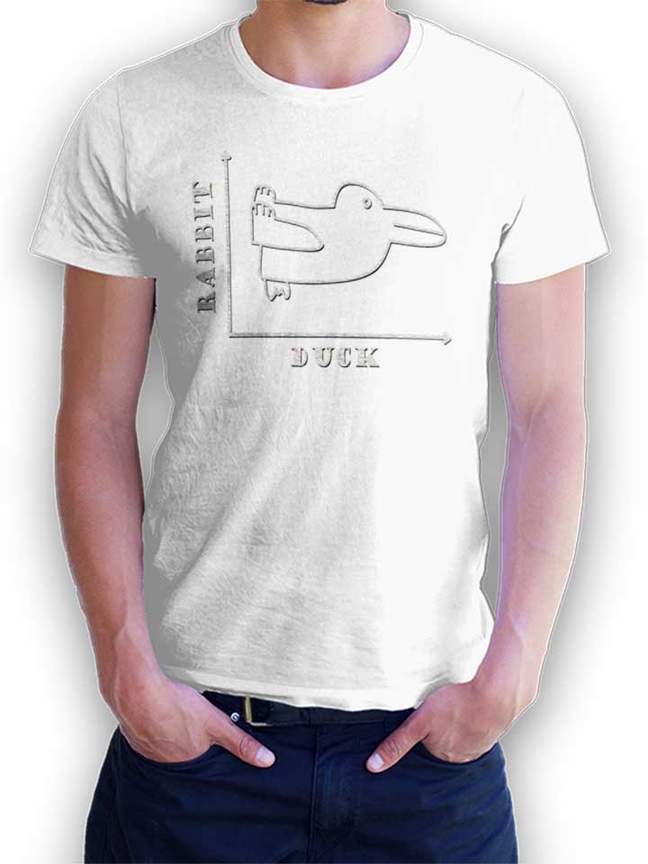 Rabbit Duck T-Shirt weiss L