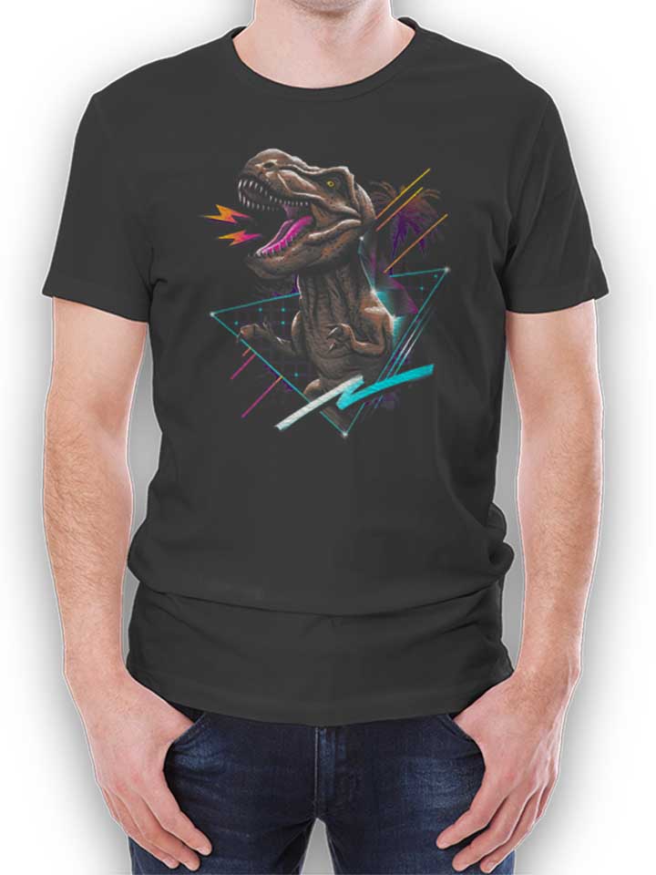 rad-t-rex-t-shirt dunkelgrau 1