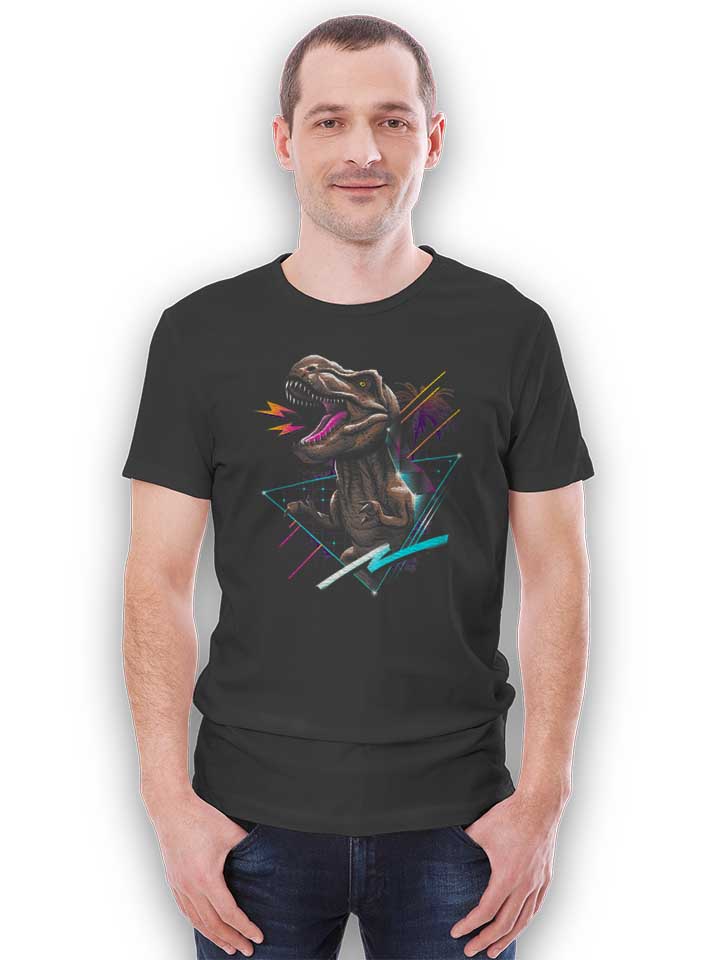 rad-t-rex-t-shirt dunkelgrau 2