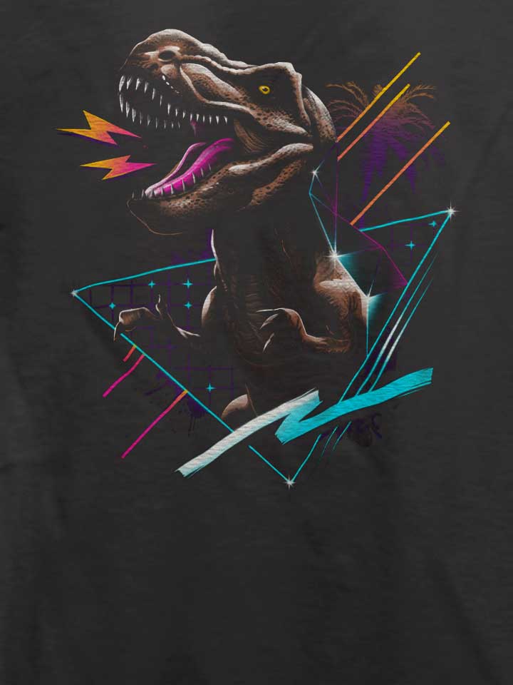 rad-t-rex-t-shirt dunkelgrau 4