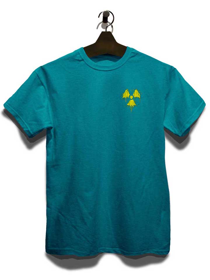 radioactive-logo-chest-print-t-shirt tuerkis 3