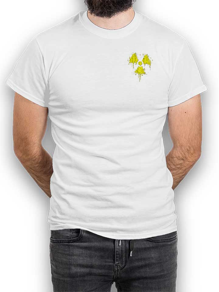 radioactive-logo-chest-print-t-shirt weiss 1