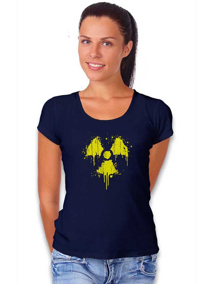 radioactive-logo-damen-t-shirt dunkelblau 2