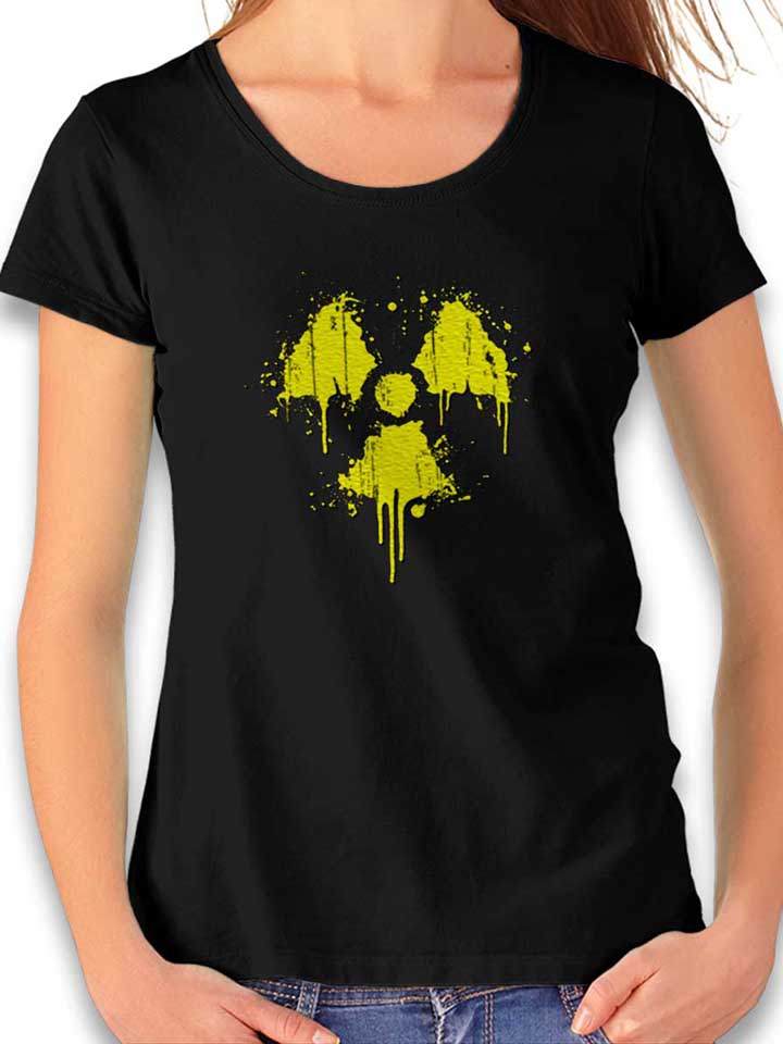 Radioactive Logo Womens T-Shirt black L