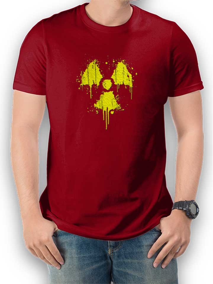 Radioactive Logo T-Shirt bordeaux L