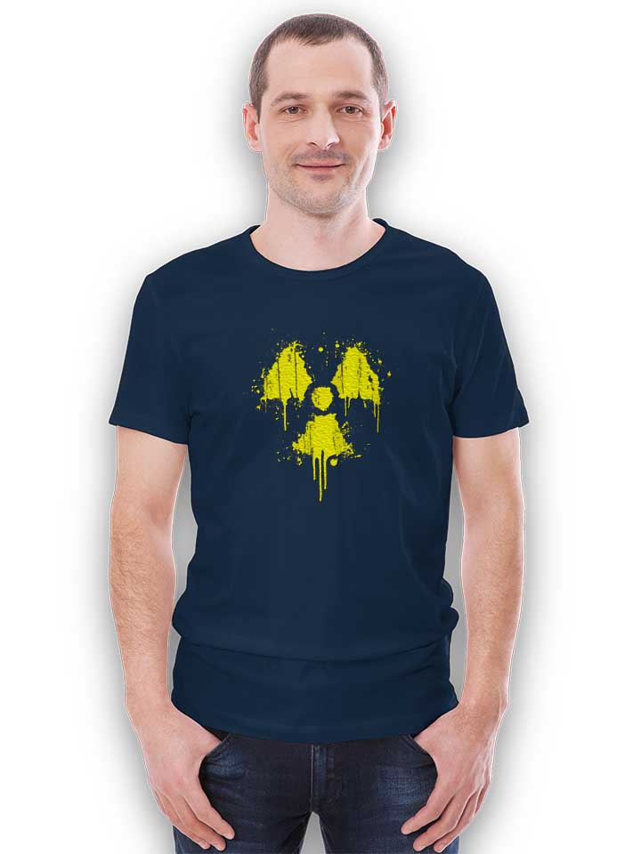radioactive-logo-t-shirt dunkelblau 2