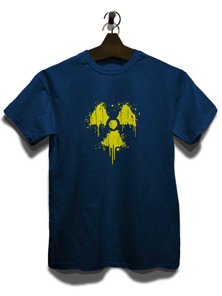 radioactive-logo-t-shirt dunkelblau 3