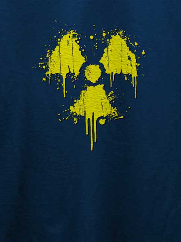 radioactive-logo-t-shirt dunkelblau 4