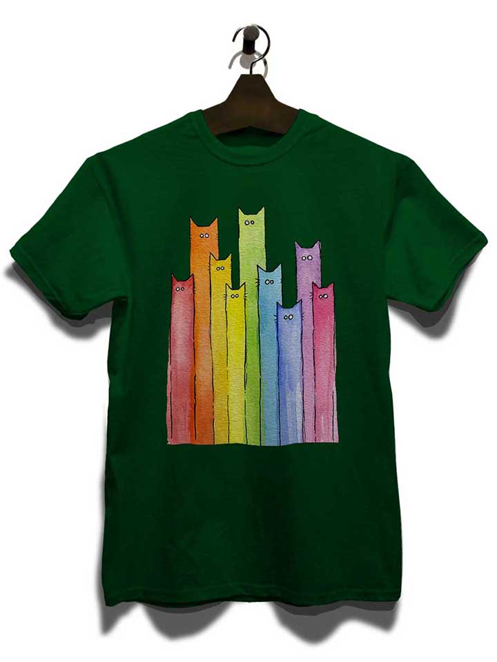 rainbow-cats-t-shirt dunkelgruen 3