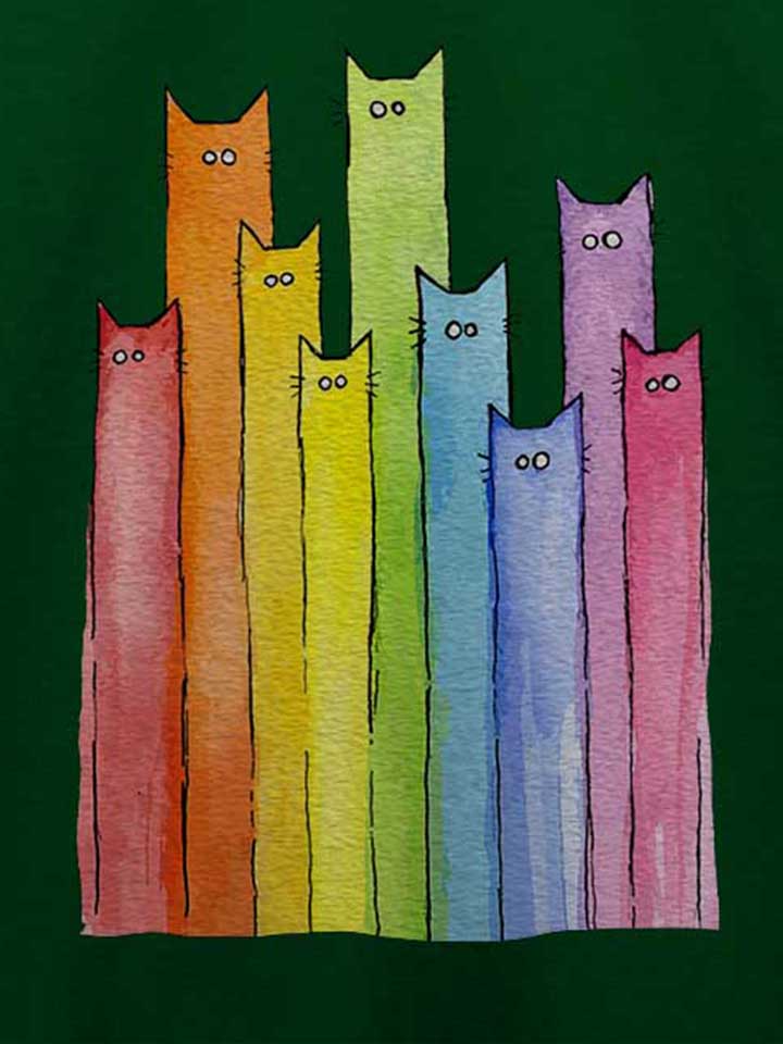 rainbow-cats-t-shirt dunkelgruen 4