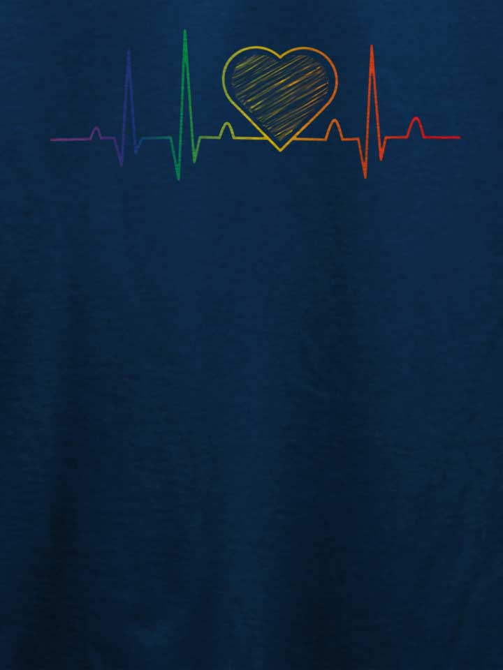 rainbow-heartbeat-t-shirt dunkelblau 4
