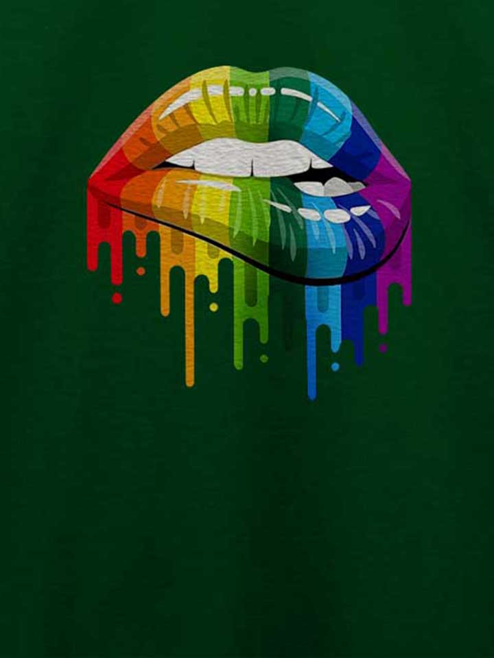 rainbow-lips-t-shirt dunkelgruen 4