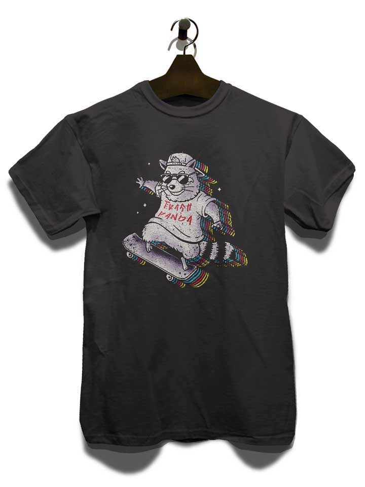 rainbow-trash-skateboard-panda-t-shirt dunkelgrau 3
