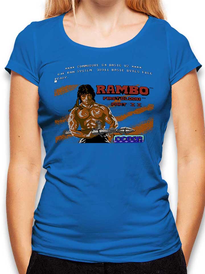 Rambo First Blood Damen T-Shirt royal L