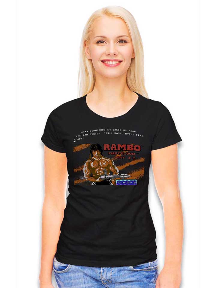 rambo-first-blood-damen-t-shirt schwarz 2