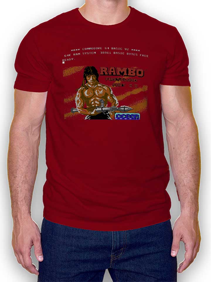 rambo-first-blood-t-shirt bordeaux 1