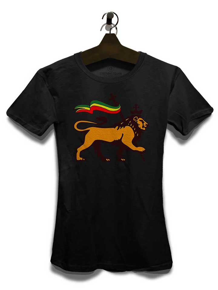 rasta-lion-flag-damen-t-shirt schwarz 3