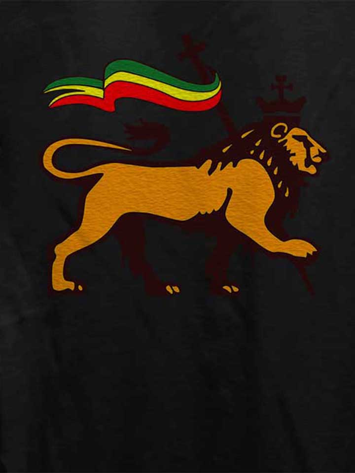 rasta-lion-flag-damen-t-shirt schwarz 4