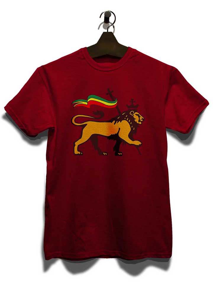 rasta-lion-flag-t-shirt bordeaux 3