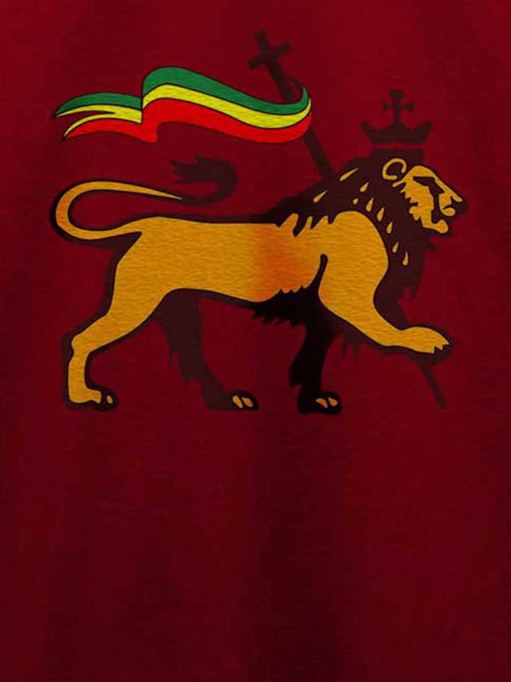 rasta-lion-flag-t-shirt bordeaux 4