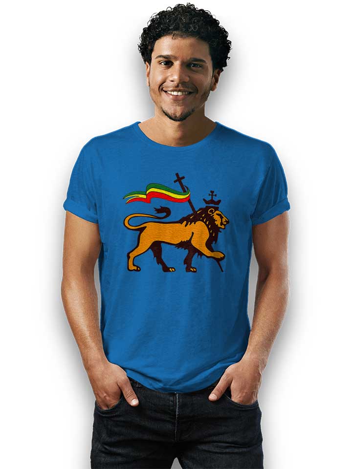 rasta-lion-flag-t-shirt royal 2