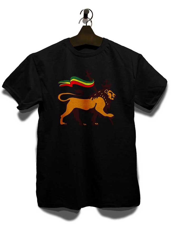 rasta-lion-flag-t-shirt schwarz 3