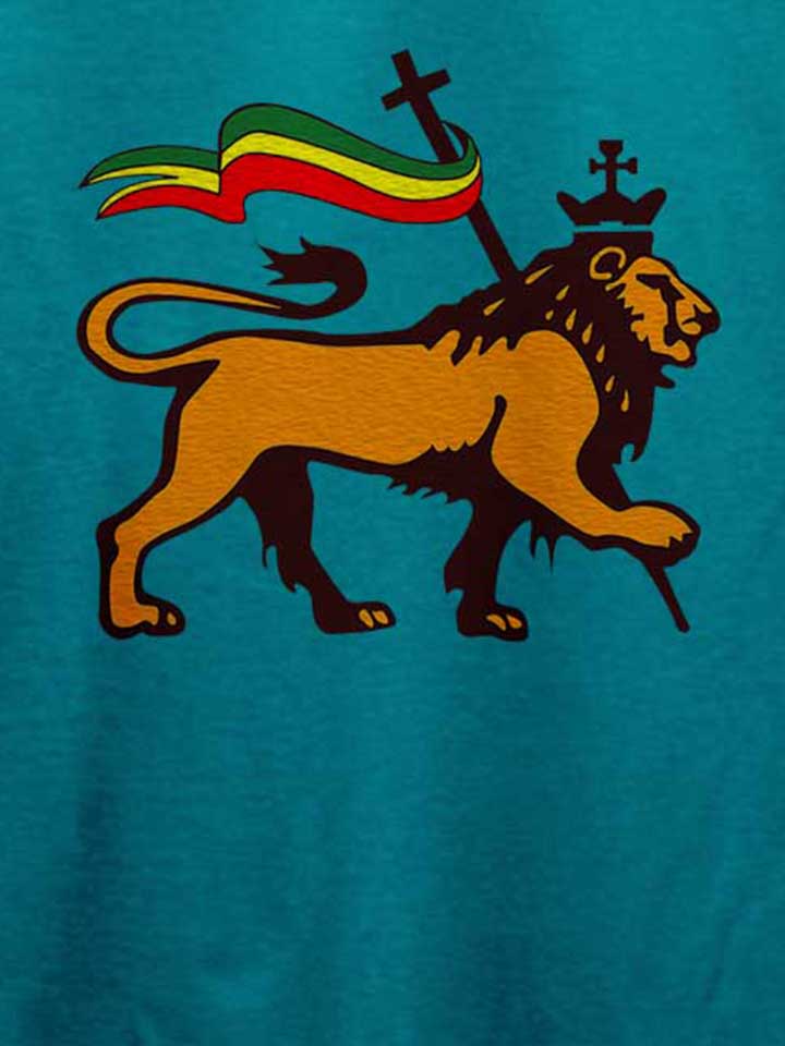 rasta-lion-flag-t-shirt tuerkis 4