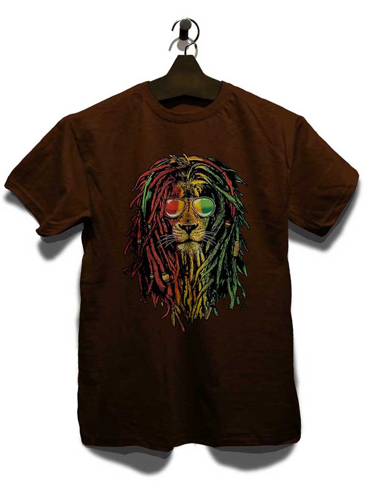 rasta-lion-t-shirt braun 3