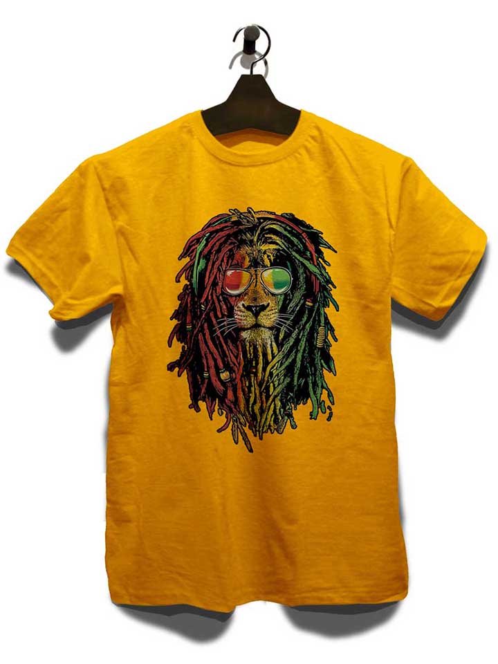 rasta-lion-t-shirt gelb 3