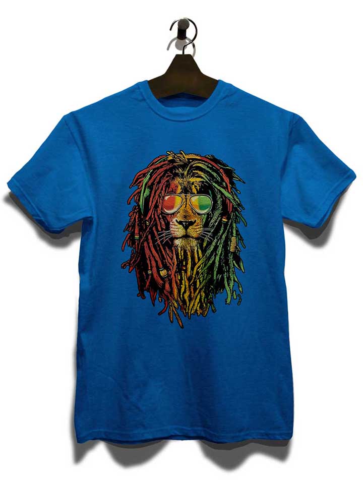rasta-lion-t-shirt royal 3