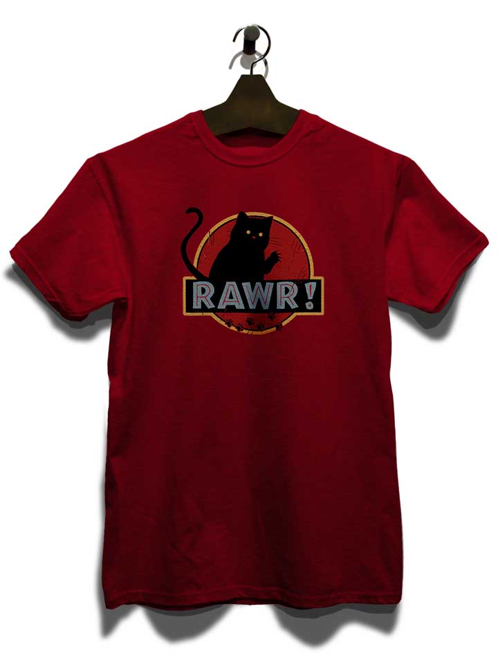 rawr-jurrasic-cat-t-shirt bordeaux 3