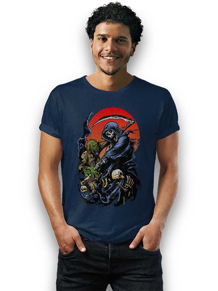 reaper-zombie-t-shirt dunkelblau 2