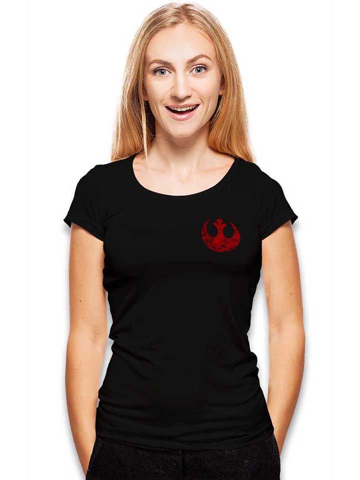 rebel-alliance-logo-chest-print-damen-t-shirt schwarz 2