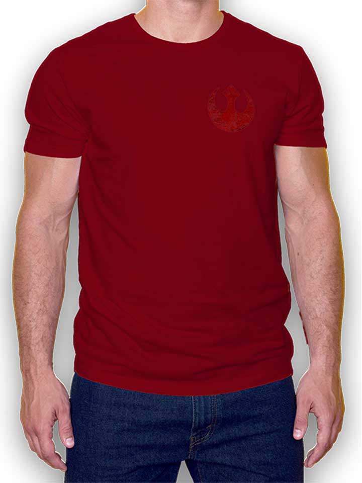 Rebel Alliance Logo Chest Print T-Shirt maroon L