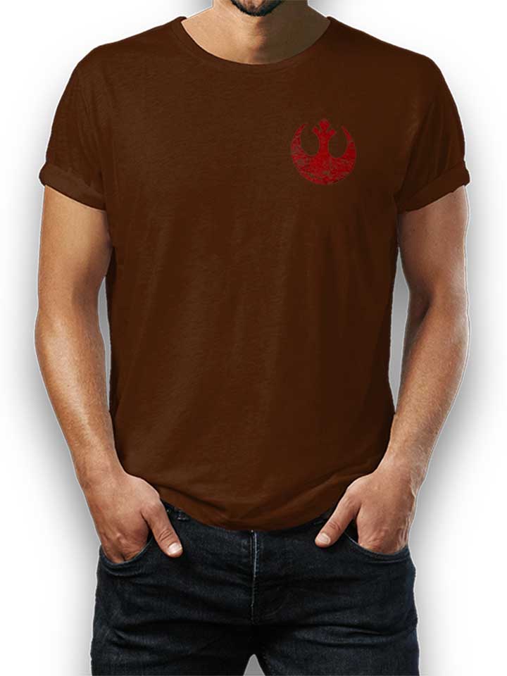 Rebel Alliance Logo Chest Print T-Shirt marrone L
