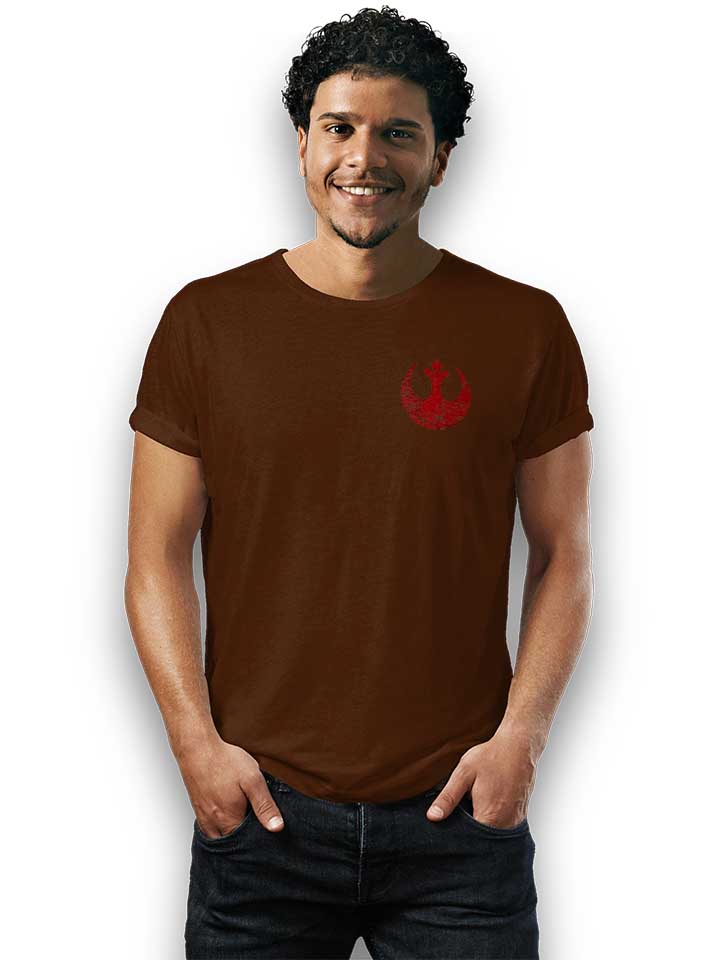 rebel-alliance-logo-chest-print-t-shirt braun 2