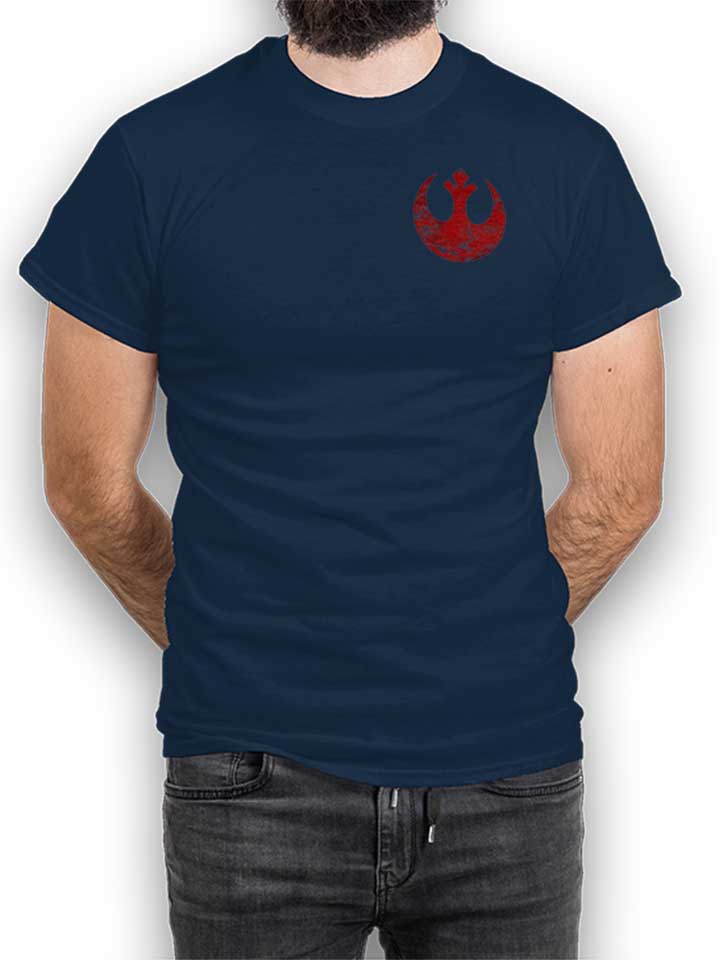 rebel-alliance-logo-chest-print-t-shirt dunkelblau 1