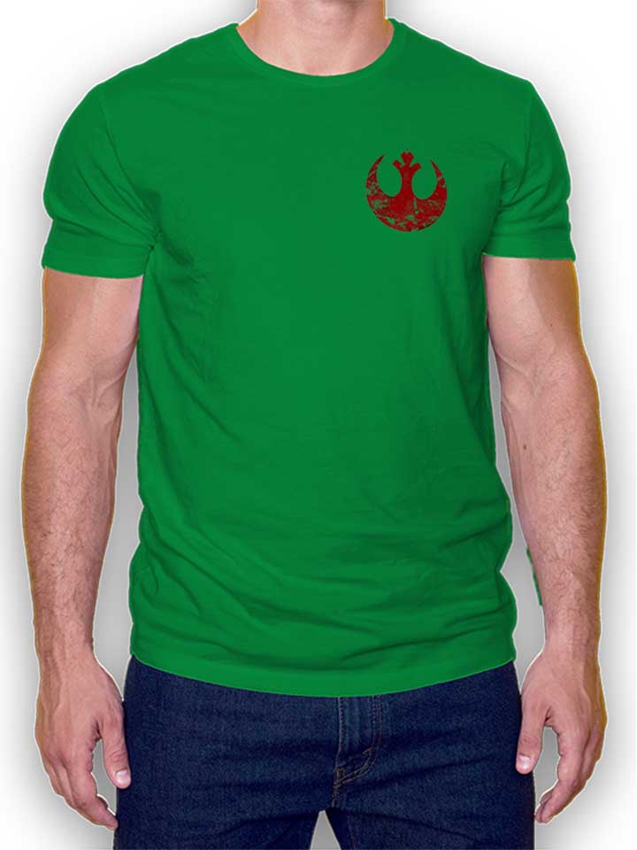 Rebel Alliance Logo Chest Print T-Shirt verde L