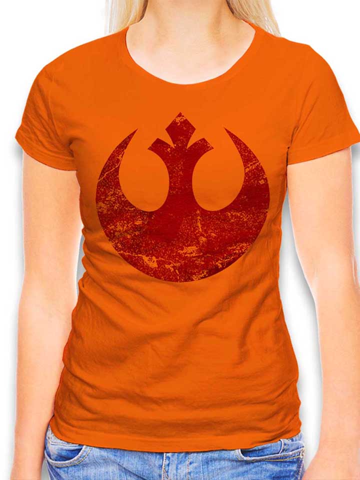 rebel-alliance-logo-damen-t-shirt orange 1